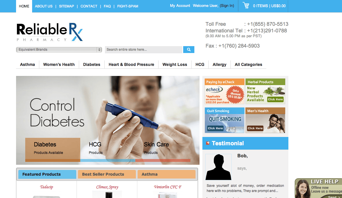 ReliableRxPharmacy.com Review - A Modern Ayurvedic Medicine Store - RXLOGS