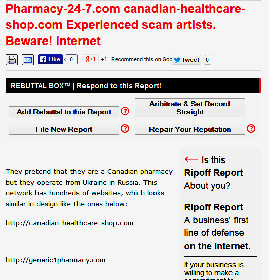 Thepharmacyone-24.com Review