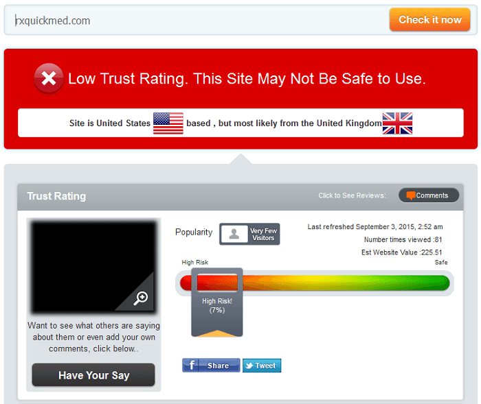 Rxquickmed.com Reviews