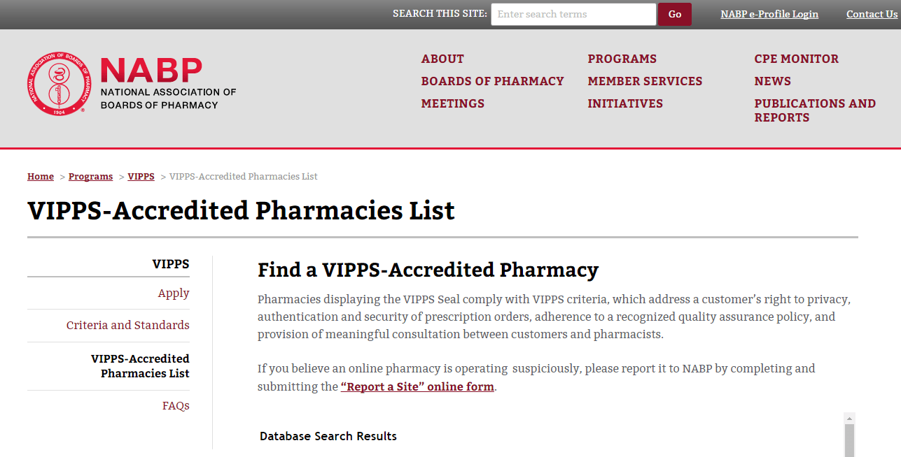 NABP Website NABP Website