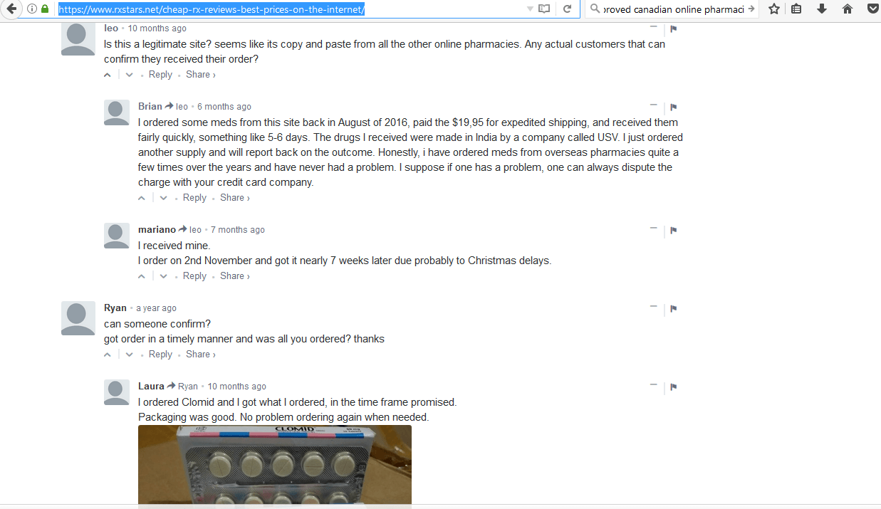 Online Pharmacies Custumers Report Online Pharmacies Custumers Report
